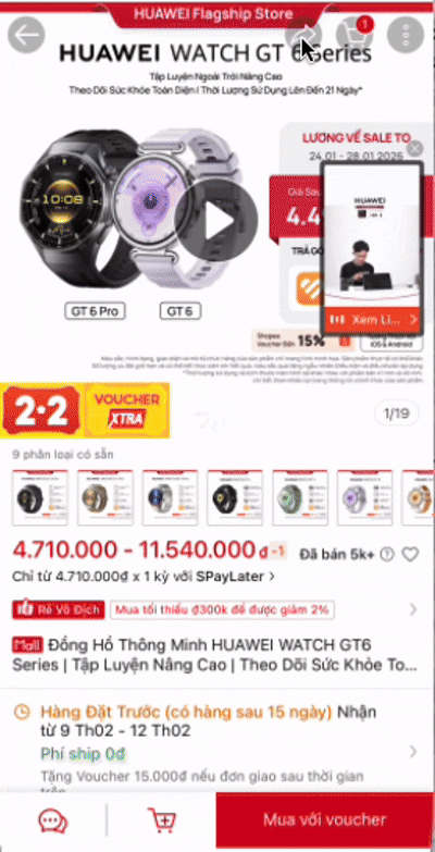 Tìm sản phẩm trên Shopee