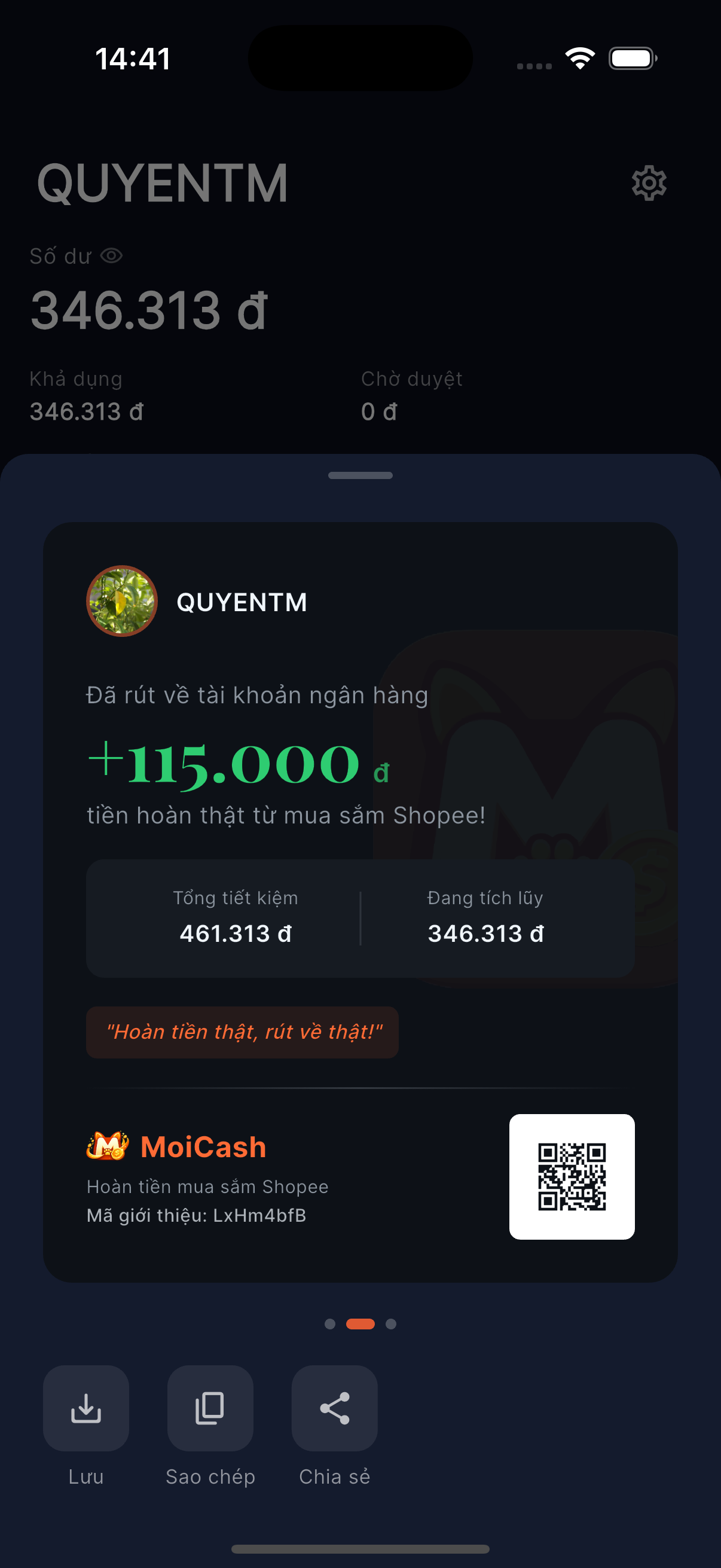 Kiểu 2 — Đã rút